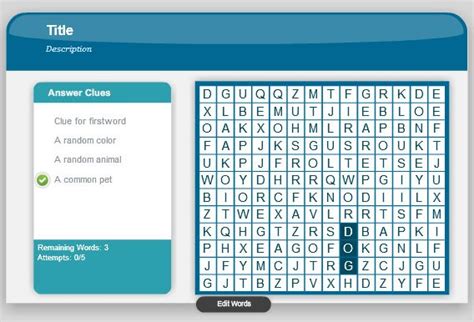 Powerpoint game templates are a great way to introduce a new unit or review for a test with your students. Word Search Game in PowerPoint using Adobe Presenter 8