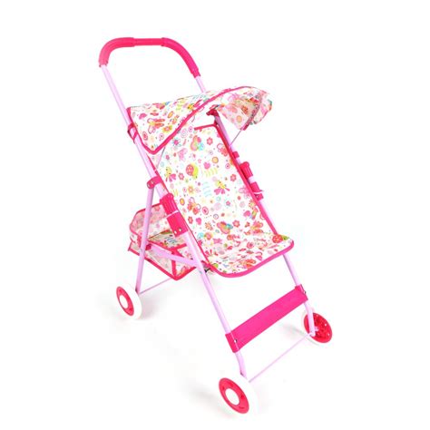 Holders rain covers air travel bags canopies accessory sets jogger travel systems stroller bassinets hooks storage or carry bags trays bunting covers. WonderPlay Pretty In Pink Doll Stroller With Canopy & Tray ...