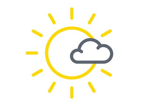 Weather Icon Set Mostly Sunny By Jason Dwayne On Dribbble
