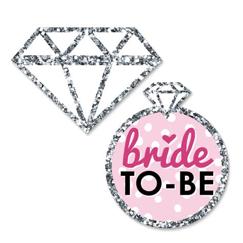 Bride-To-Be - DIY Shaped Bridal Shower & Bachelorette Party Cut-Outs ...