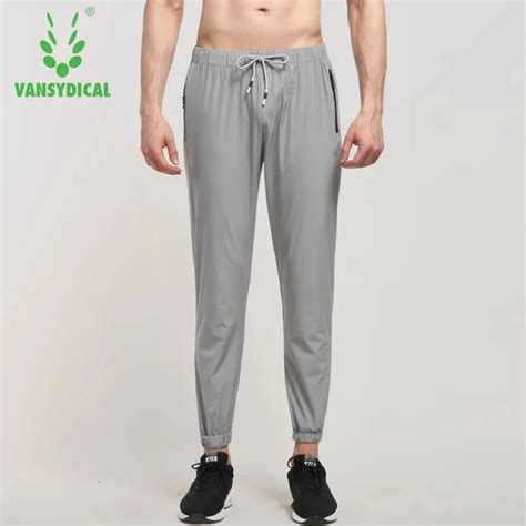 vansydical summer sports running pants men s quick dry breathable fitness workout sweatpants
