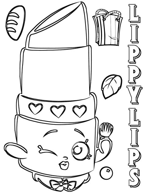 shopkins coloring pages coloring pages    print