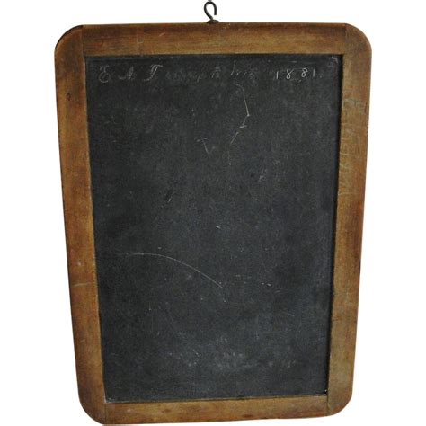 It may be helpful for the student to number the words as they would appear in alphabetical order before writing them to avoid erasures. Old Primitive Wood Frame Slate Chalk Board with Dates Initials