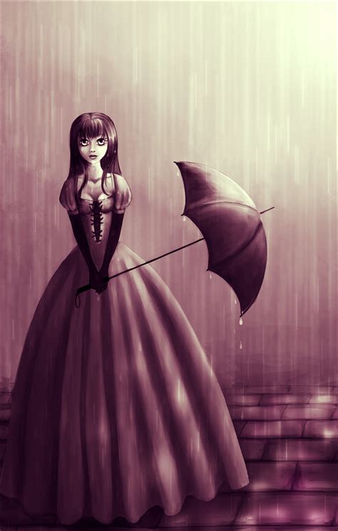 Rainy Day Rainy Umbrella Art