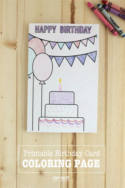 Birthday Coloring Pages Birthday Card Drawing Happy Birthday Cards