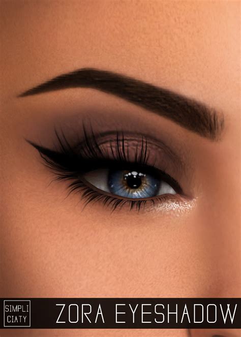 Zora Eyeshadow Sims 4 Cc Makeup Sims 4 Natural Eyeshadow