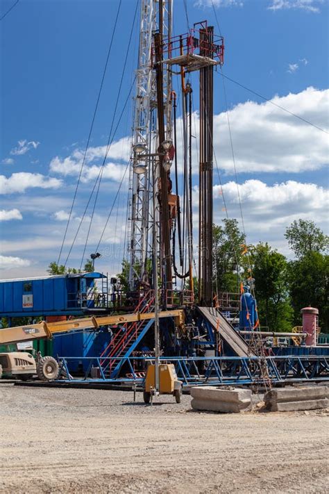 A Marcellus Shale Drilling Construction Site Editorial Stock Photo