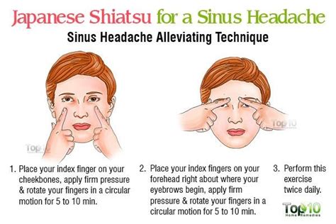How To Do Japanese Shiatsu Self Massage At Home Sinus Remedies Acupressure Treatment Self