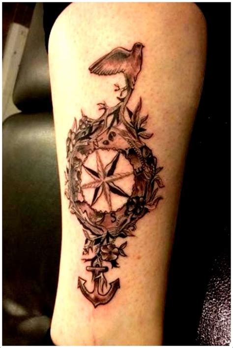 Get Awesome Compass Tattoo Designs