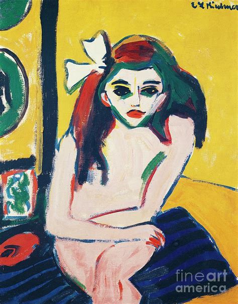 Marcella By Ernst Ludwig Kirchner Painting By Ernst Ludwig Kirchner