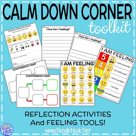 Calm Down Corner Kit Printable Strategies For Behavior And Autism Uni