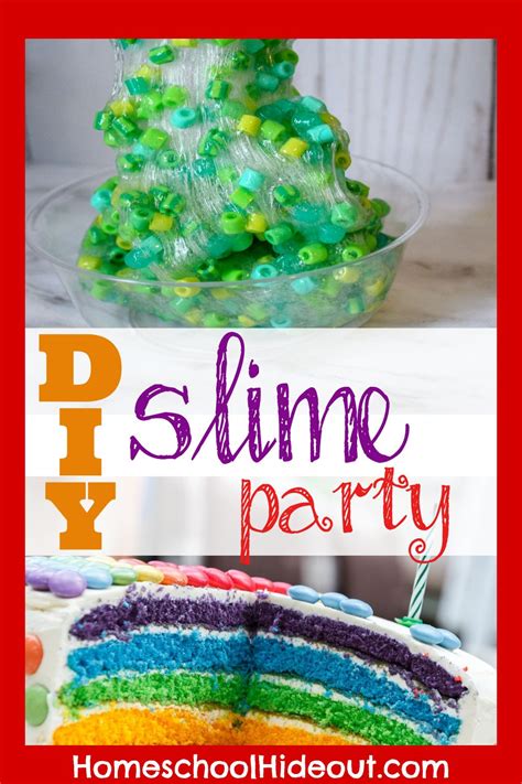 Diy Slime Party On A Budget Homeschool Hideout Slime Party Easy