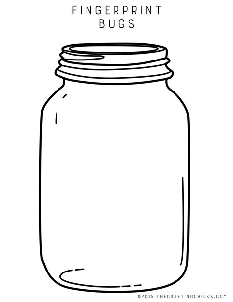 Print off the halloween mason jar templates, and cut out each one. Mason Jar Template Printable Free Sketch Coloring Page