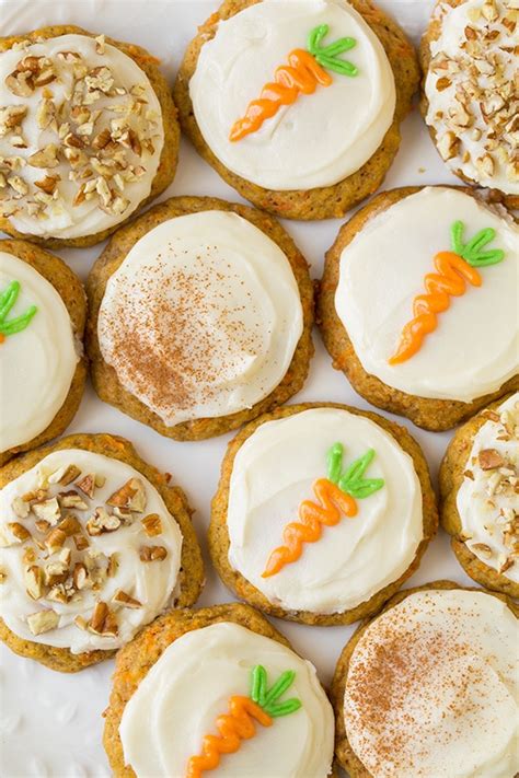 Carrot Cake Cookies With Cream Cheese Frosting Cooking Classy