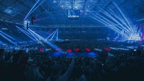 Portrait Der Veltins Arena In Gelsenkirchen Veltins Arena