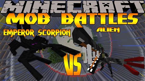 Minecraft Mob Battles Emperor Scorpion Vs Alien Orespawn Mod