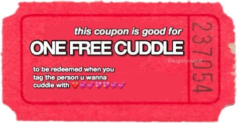 Cuddle Hug Love Red Ticket Freetoedit Sticker By Kolrb8