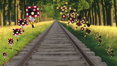 Railroad Crossing Signals Dancing Animation Amazing Fumikiri Video