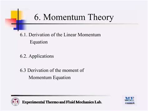 Ppt 6 Momentum Theory Powerpoint Presentation Free Download Id249720