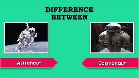 Difference Between Astronaut And Cosmonaut Astronaut Vs Cosmonaut