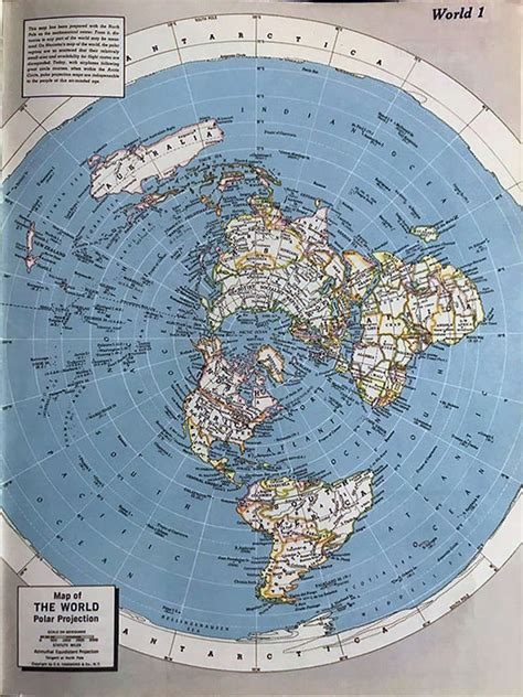 Flat Earth Map Real World