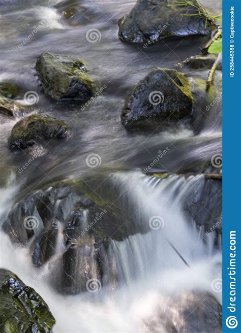Water Flowing Over Rocks In River Stock Photo Image Of Water Stream