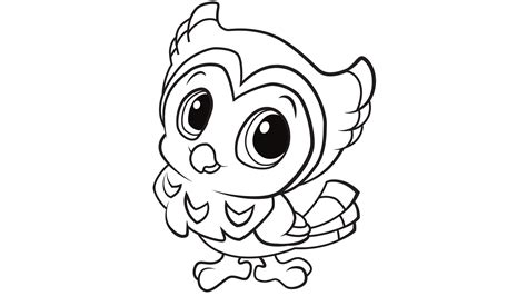 Baby Owl Coloring Pages