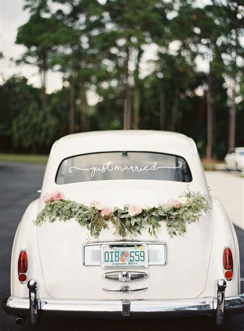 Autocollant Voiture Pour Mariage Wedding Car Decorations Vintage Car