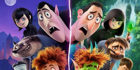 Hotel Transylvania 4 Posters Show Monsters Human Transformation