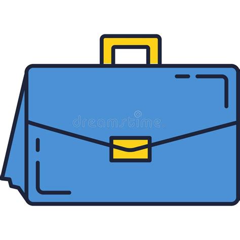 Case Icon Business Suitcase Flat Vector Briefcase Stock Vector