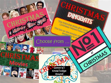 End Of Term Christmas Themed Quiz Teaching Resources