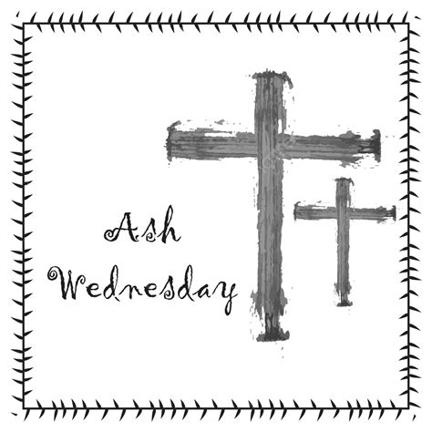 Ash Wednesday Design With Cross Ash Wednesday Gray Christianity Png