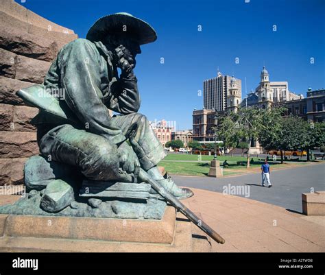 Pretoria South Africa Statue Citizen Soldier Base Of Paul Kruger