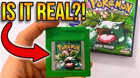 Real Pokemon Green Unboxing In English Pokemon Green Version For