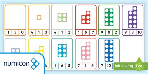 Numicon Shape Counting Peg Matching Game Teacher Made