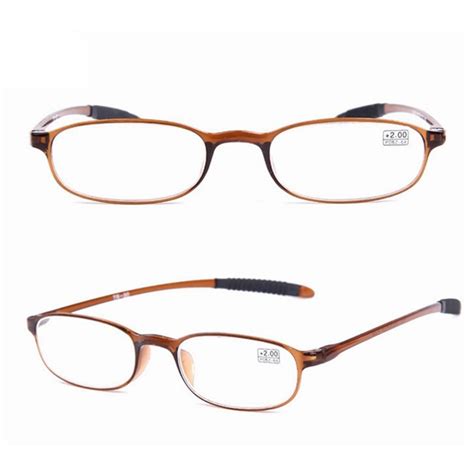 ultralight unbreakable resin best reading glasses pressure reduce magnifying brown 4 0