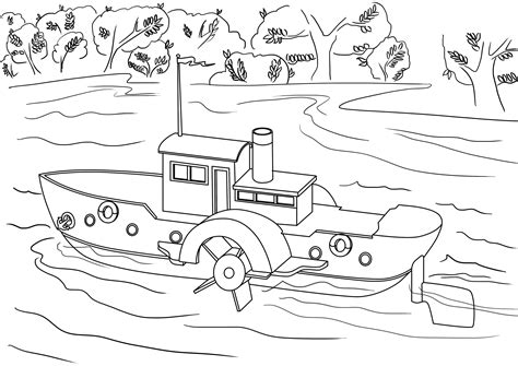 river coloring pages    print