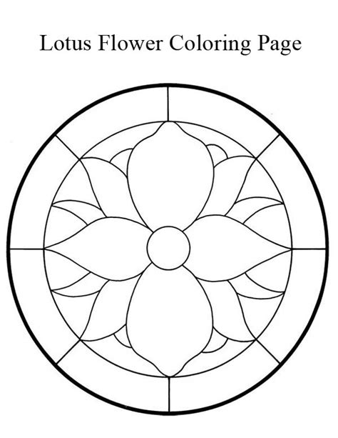Lotus Flower Mandala Coloring Page : Kids Play Color
