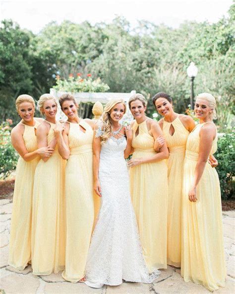 Yellow Bridesmaid Dress To Celebrate Weddings