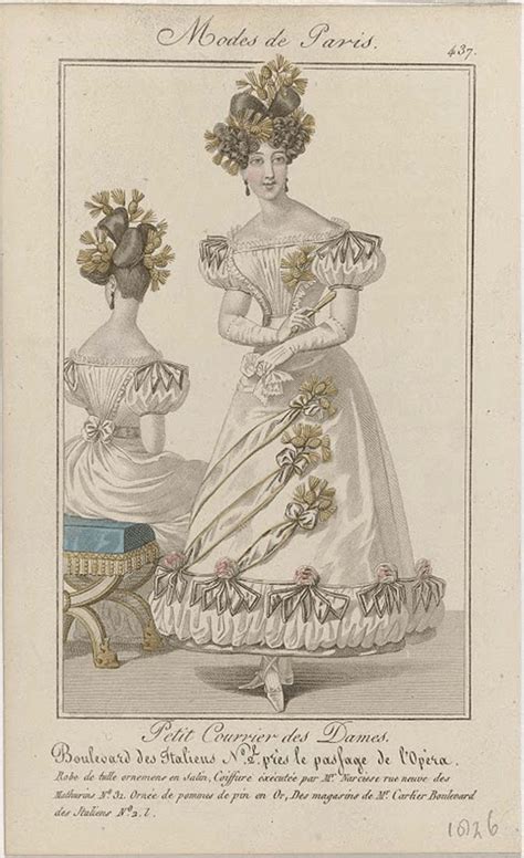 Fashion Plate Petit Courrier Des Dames 1826357 Rijksmuseum Amsterdam