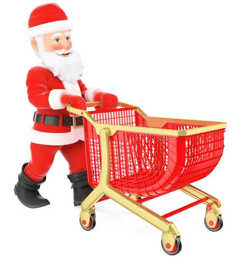 Santa Pushing Cart Stock Illustrations 47 Santa Pushing Cart Stock