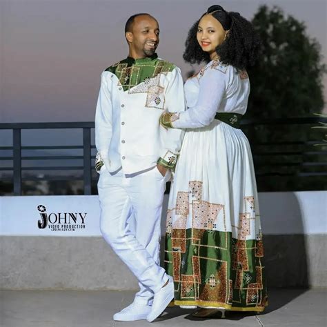 Eritrean And Ethiopian Couple Habesha Traditional Dress Ph