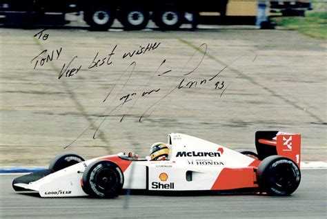 Ayrton Senna Autographs Robert Saunders