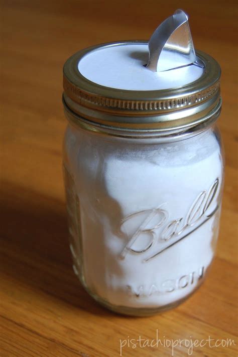 Rather Than Using A Cardboard Salt Container Fill A Mason Jar With