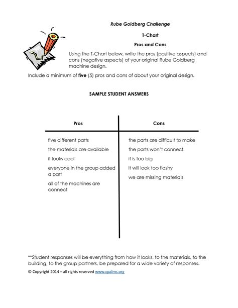 27 Printable Pros And Cons Lists Charts Templates Templatelab