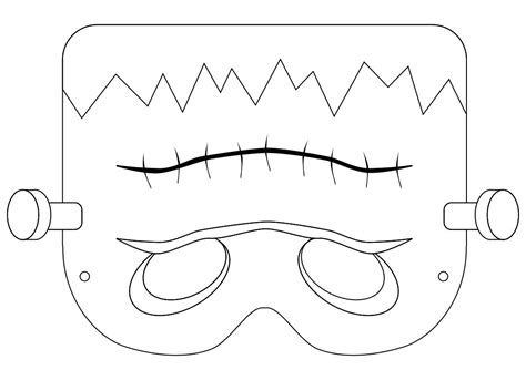 Best Scary Halloween Mask Templates Printable Coloring Home