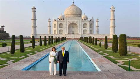 Welcome to taj mahal, standing majestically on the banks of river yamuna. President Trump was impressed after learning story of Taj ...