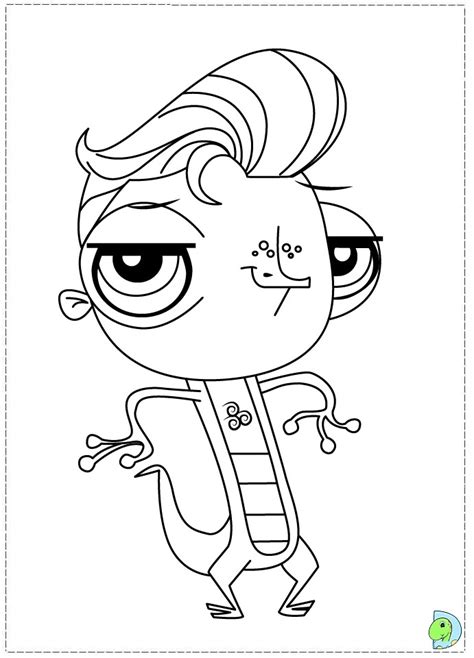 Paint the coloring pages together and help your child create his own zoo. Littlest Pet Shop Coloring page - DinoKids.org