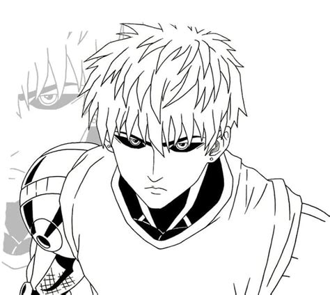 Dibujos De Genos De One Punch Man Para Colorear Para Colorear Pintar E