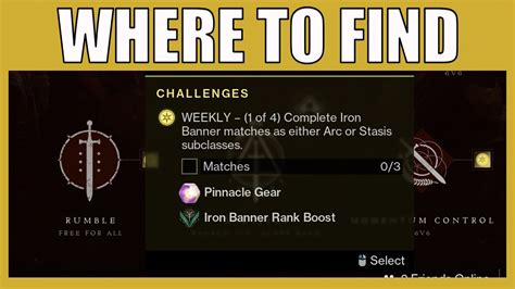 How To Find And Complete Iron Banner Daily Challenges Destiny 2 Iron